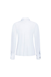 Vista trasera camisa blanca bordado pájaros - Bettina Spitz