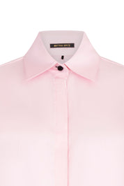 CAMISA SOL PUÑO BORLAS MANCORNA ROSADO