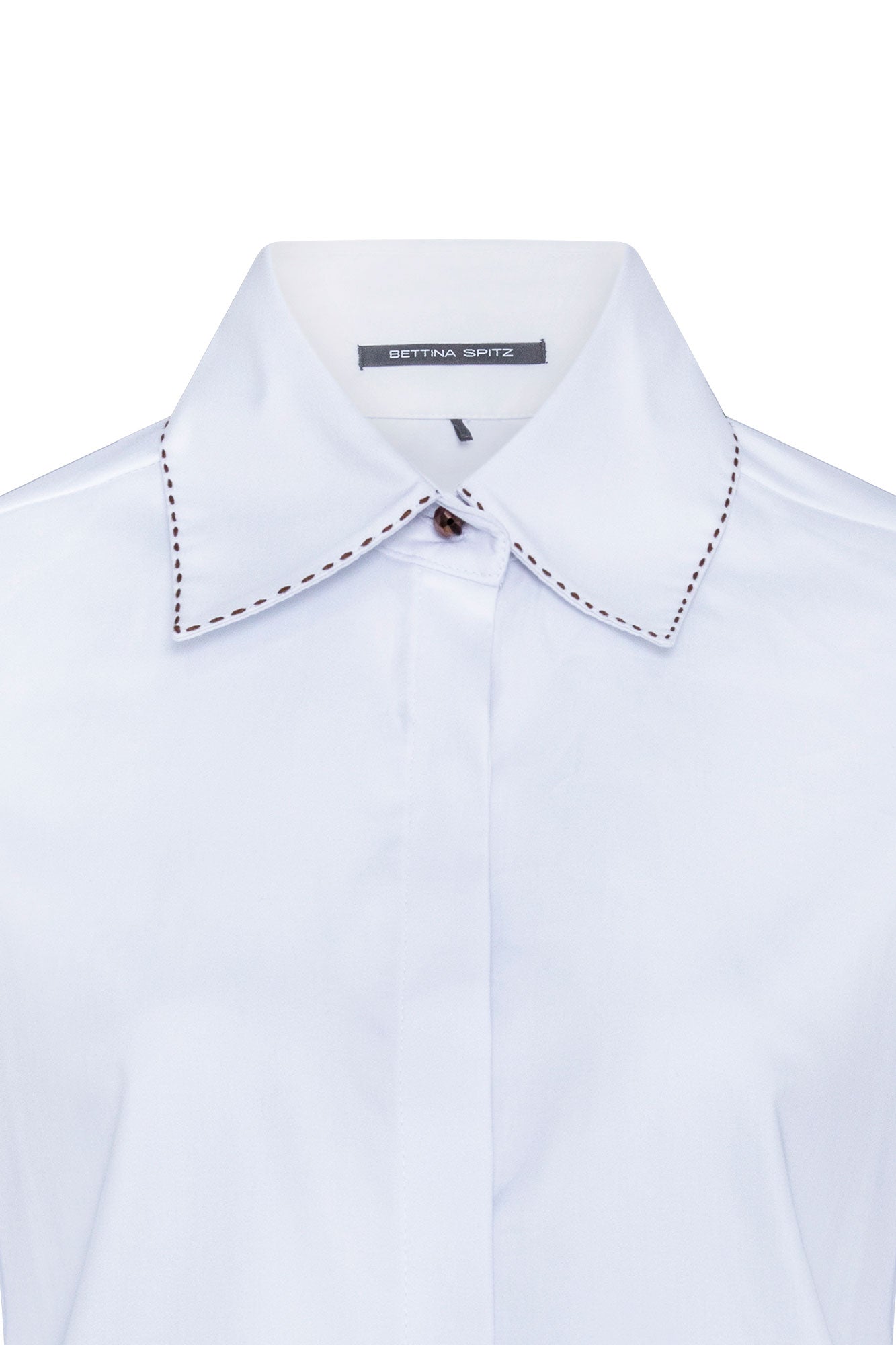 Camisa Sol Puños Azulejos Blanco