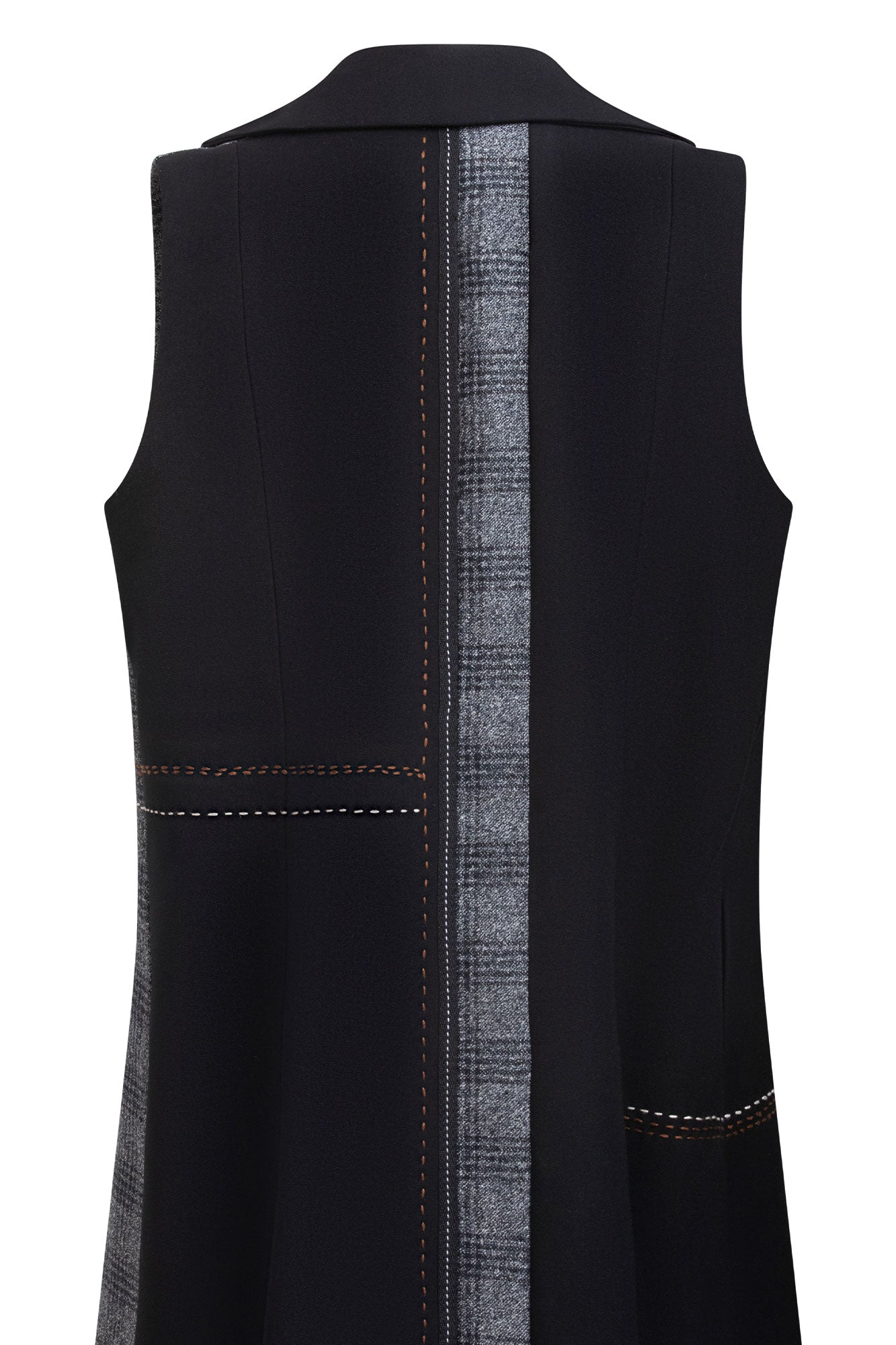 CHALECO RECTO TOMBOY NEGRO