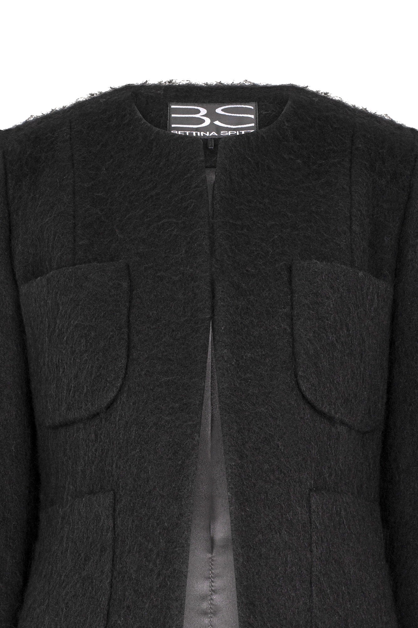 CHAQUETA 4 PARCHES NEGRO