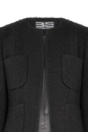 CHAQUETA 4 PARCHES NEGRO