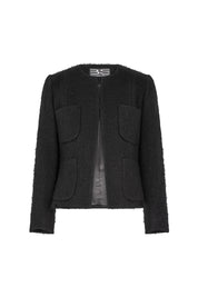 CHAQUETA 4 PARCHES NEGRO