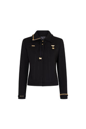 CHAQUETA JEAN CADENAS NEGRO