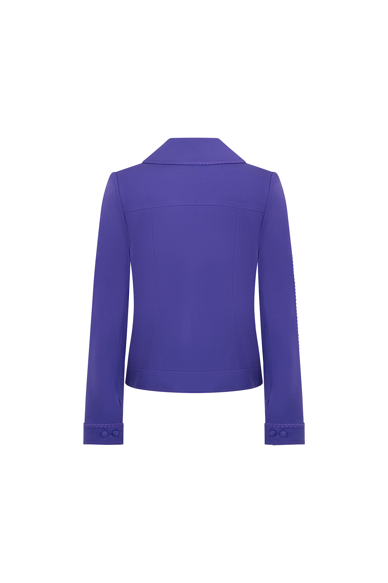 CHAQUETA JEAN FLOR ORQUÍDEA MORADO