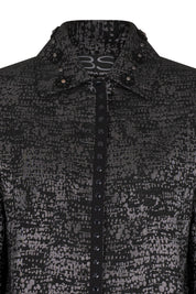 CHAQUETA JEAN LISA JACKARD NEGRO