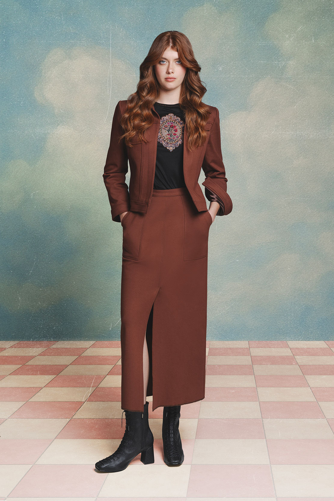 CHAQUETA JEAN PERRITO CHOCOLATE