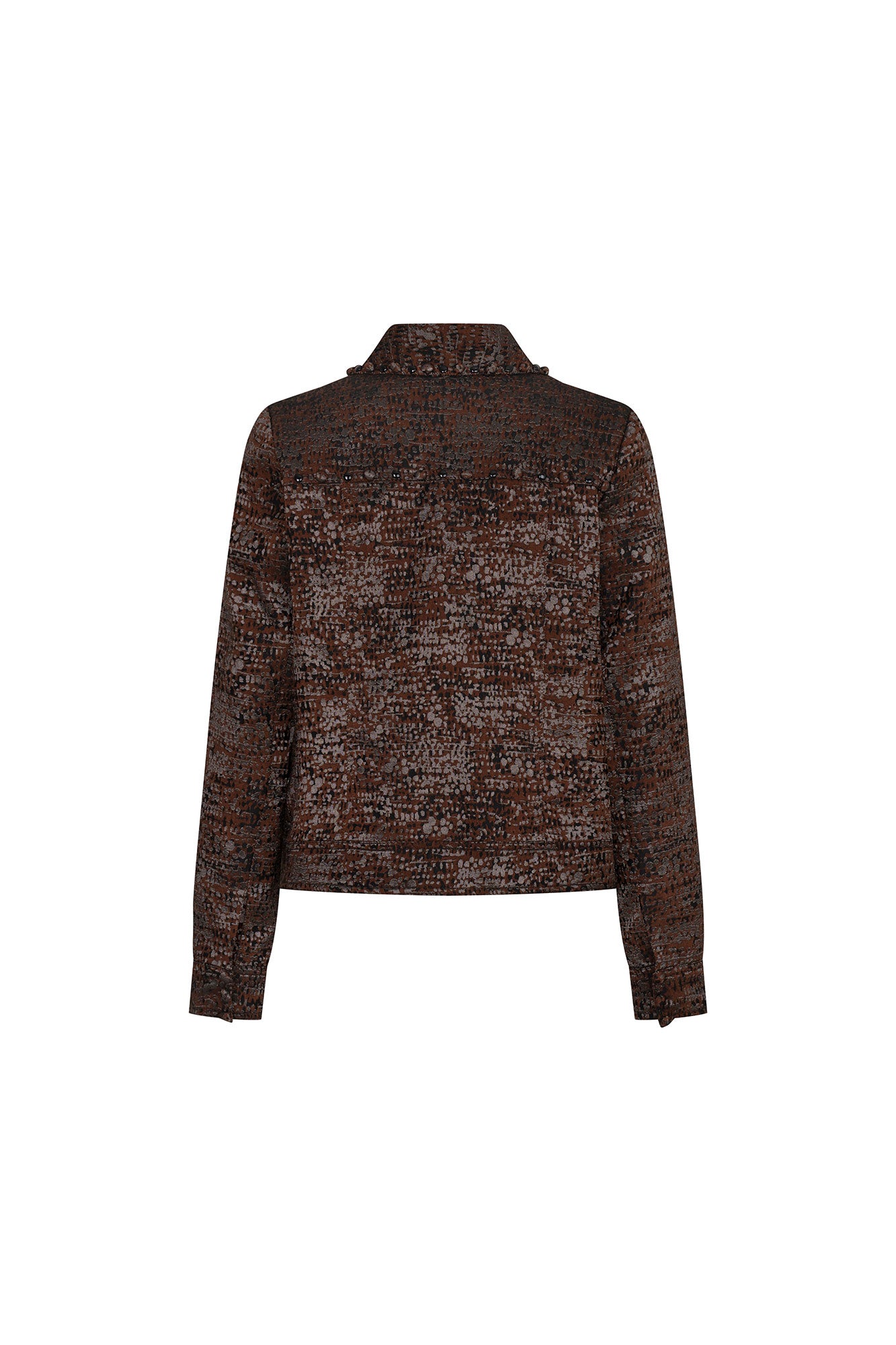 CHAQUETA JEAN TAPAS BOTONES CHOCOLATE
