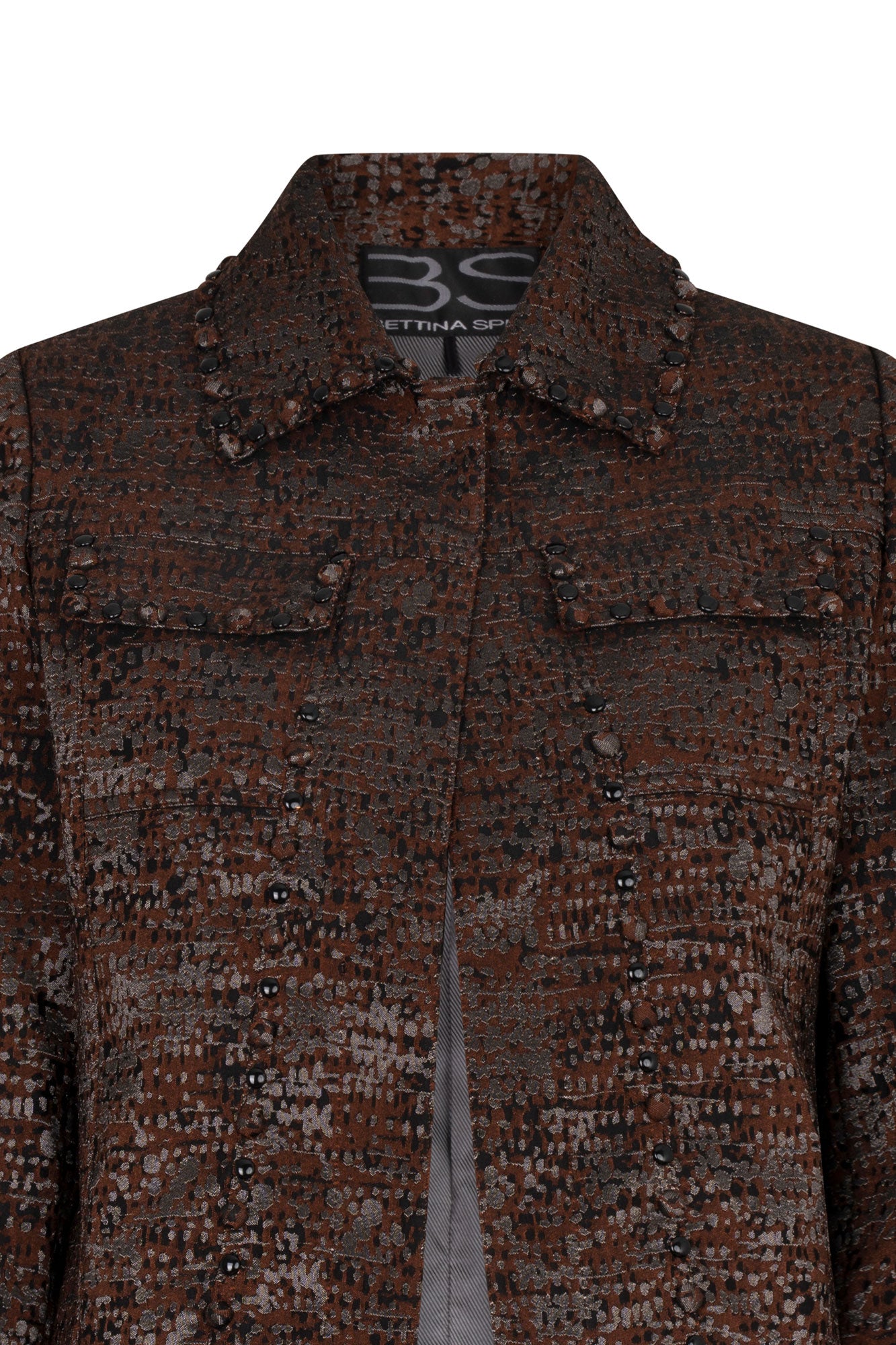 CHAQUETA JEAN TAPAS BOTONES CHOCOLATE