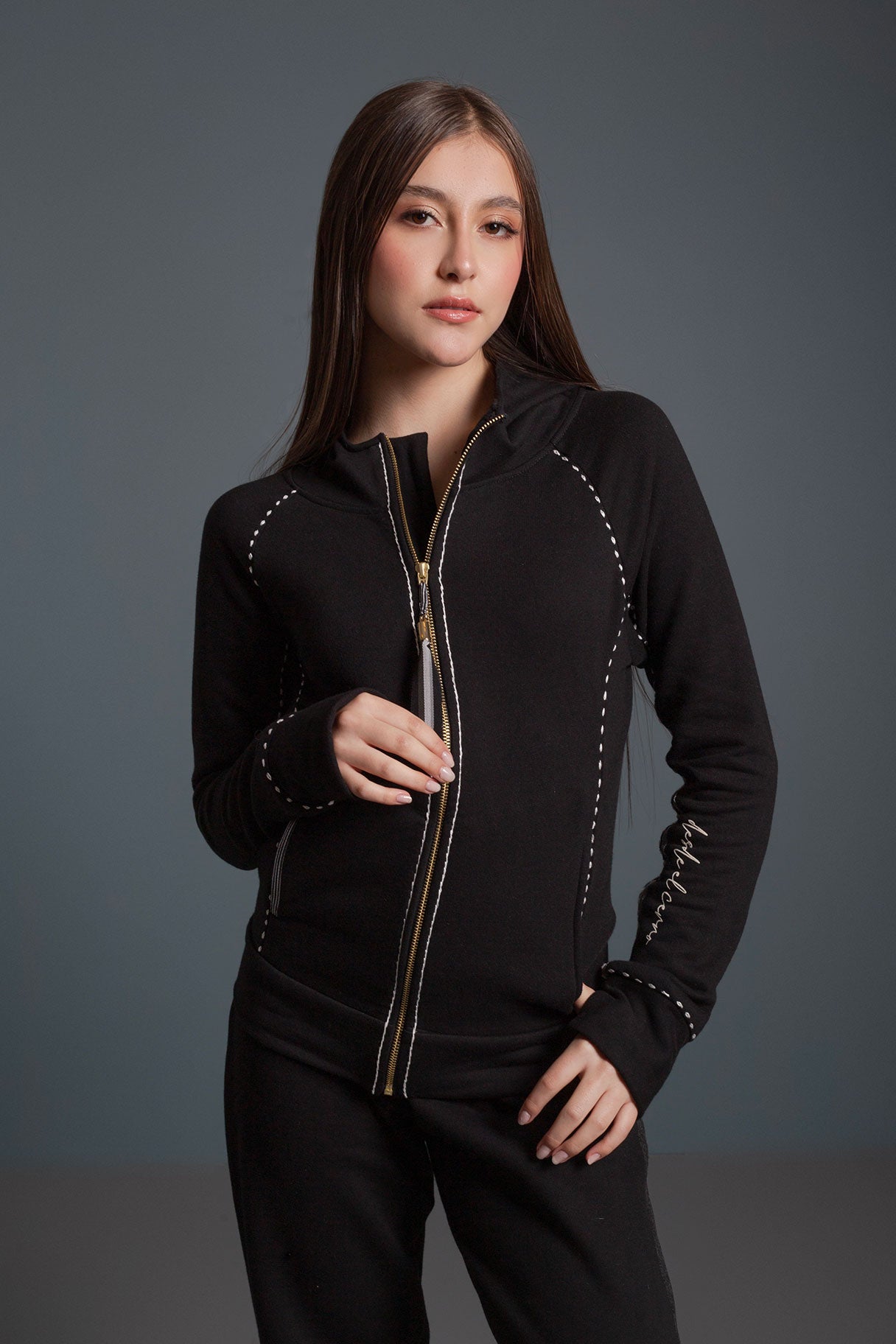 CHAQUETA JOGGING ARDILLA NEGRO
