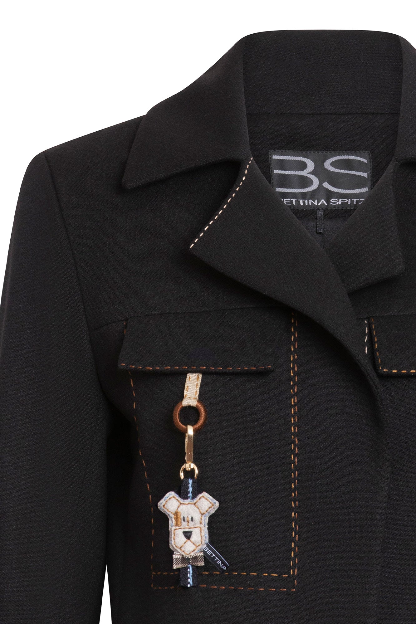 CHAQUETA TAPAS LARGA CARTON NEGRO