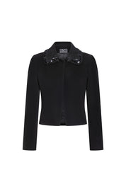 CHAQUETA VALENTINA CUELLO RANDA NEGRO