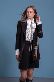 CHAQUETÓN CREMALLERAS TOMBOY NEGRO