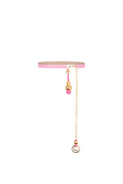 CINTURÓN AROS DORADO CHICLE