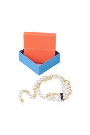 CINTURÓN CADENA PERLAS DORADO