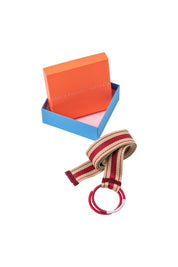 Cinturón Reata Doble Argolla Vino