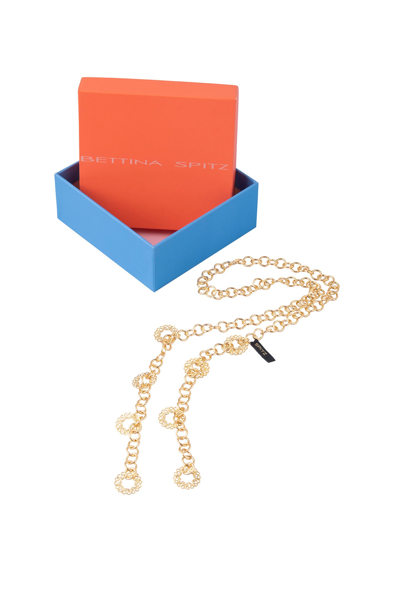 COLLAR AROS BROCADO DORADO