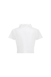 Crop Manguita CR Flor Ivory