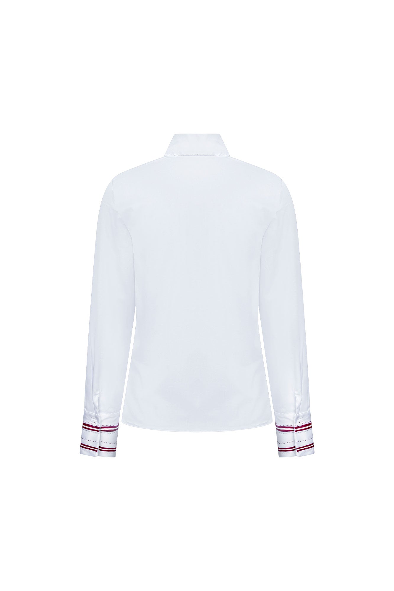 Camisa Sol Cintas Rayas Blanco