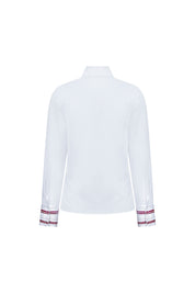 Camisa Sol Cintas Rayas Blanco