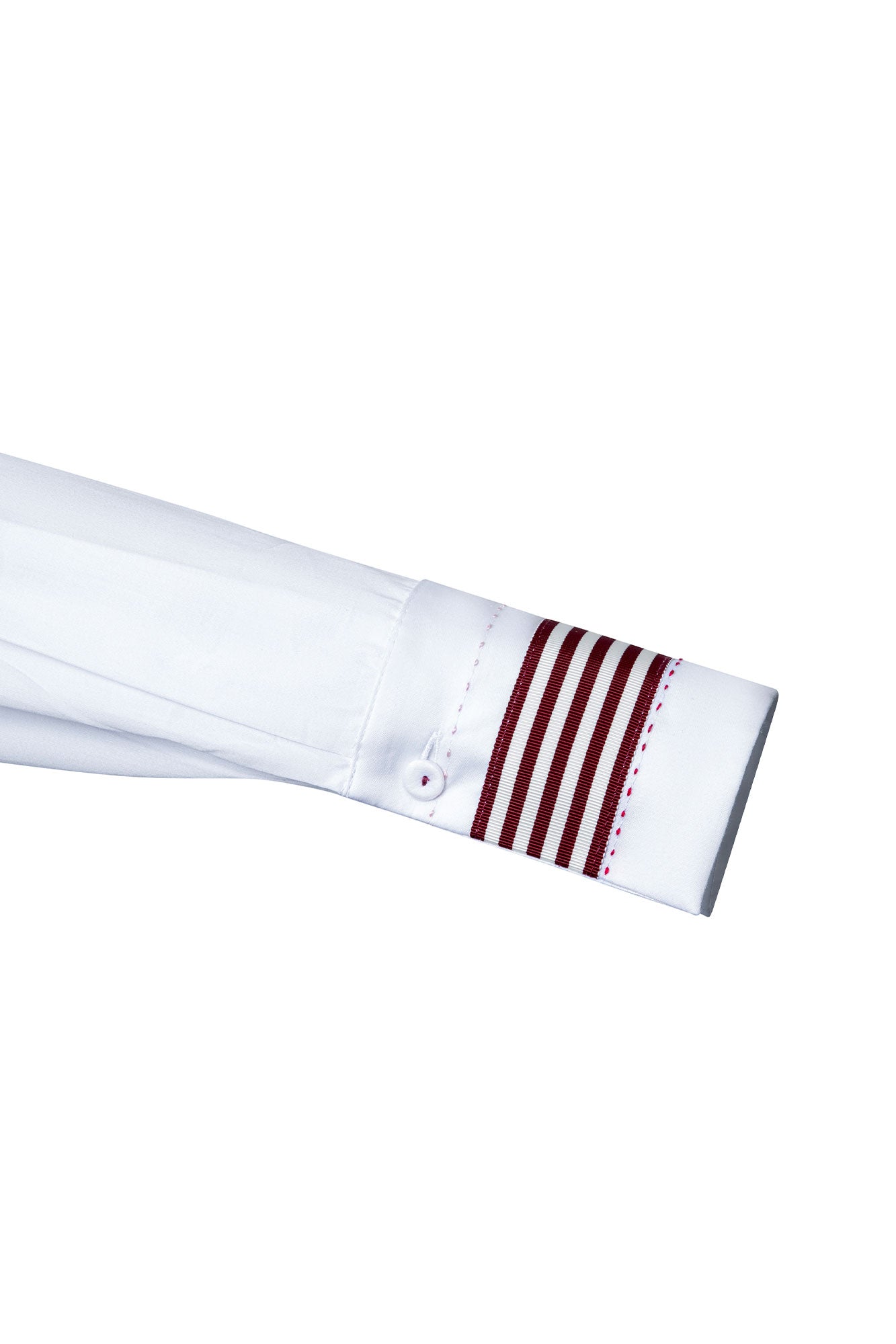 Camisa Sol Cintas Rayas Blanco