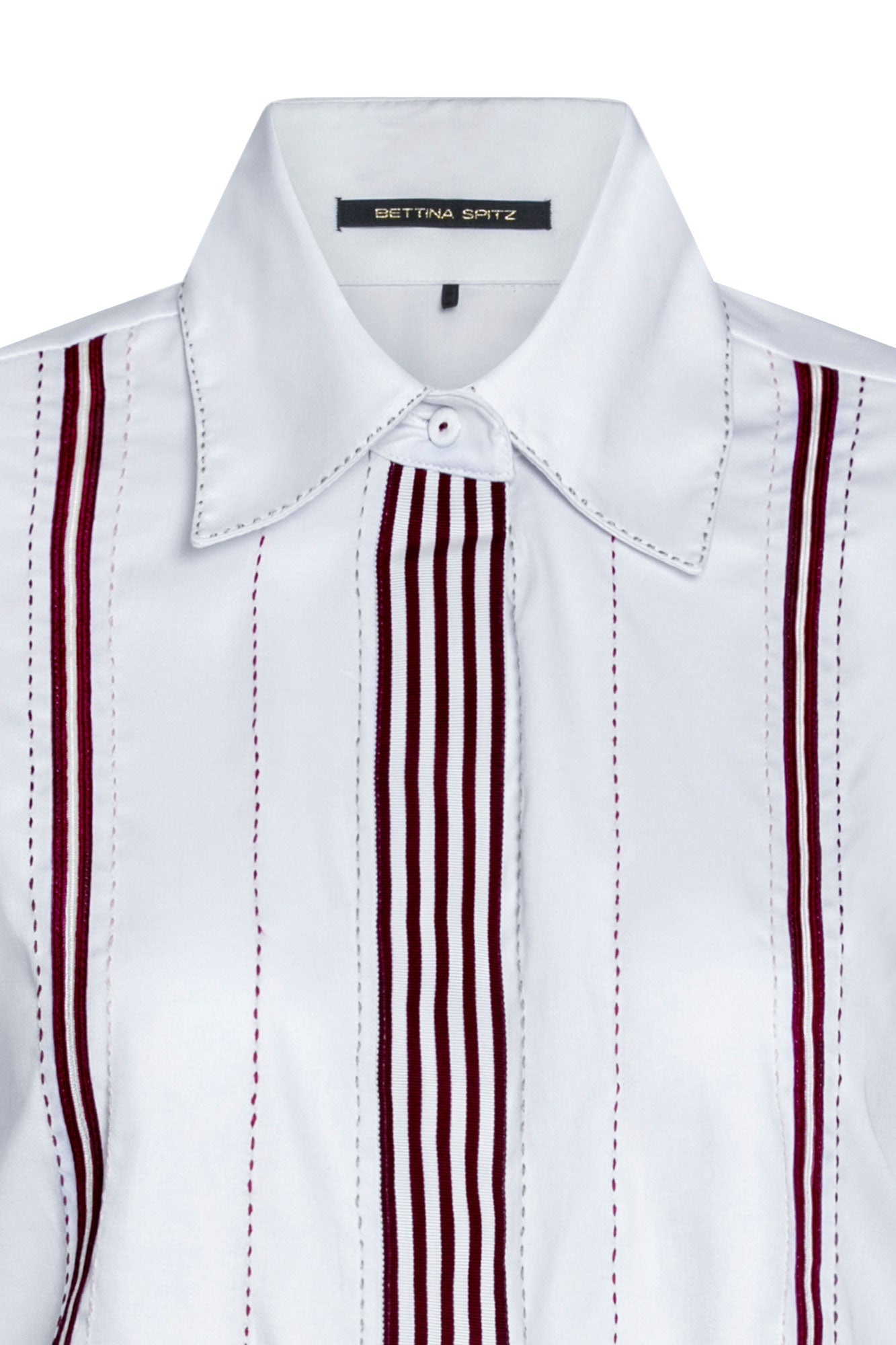 Camisa Sol Cintas Rayas Blanco