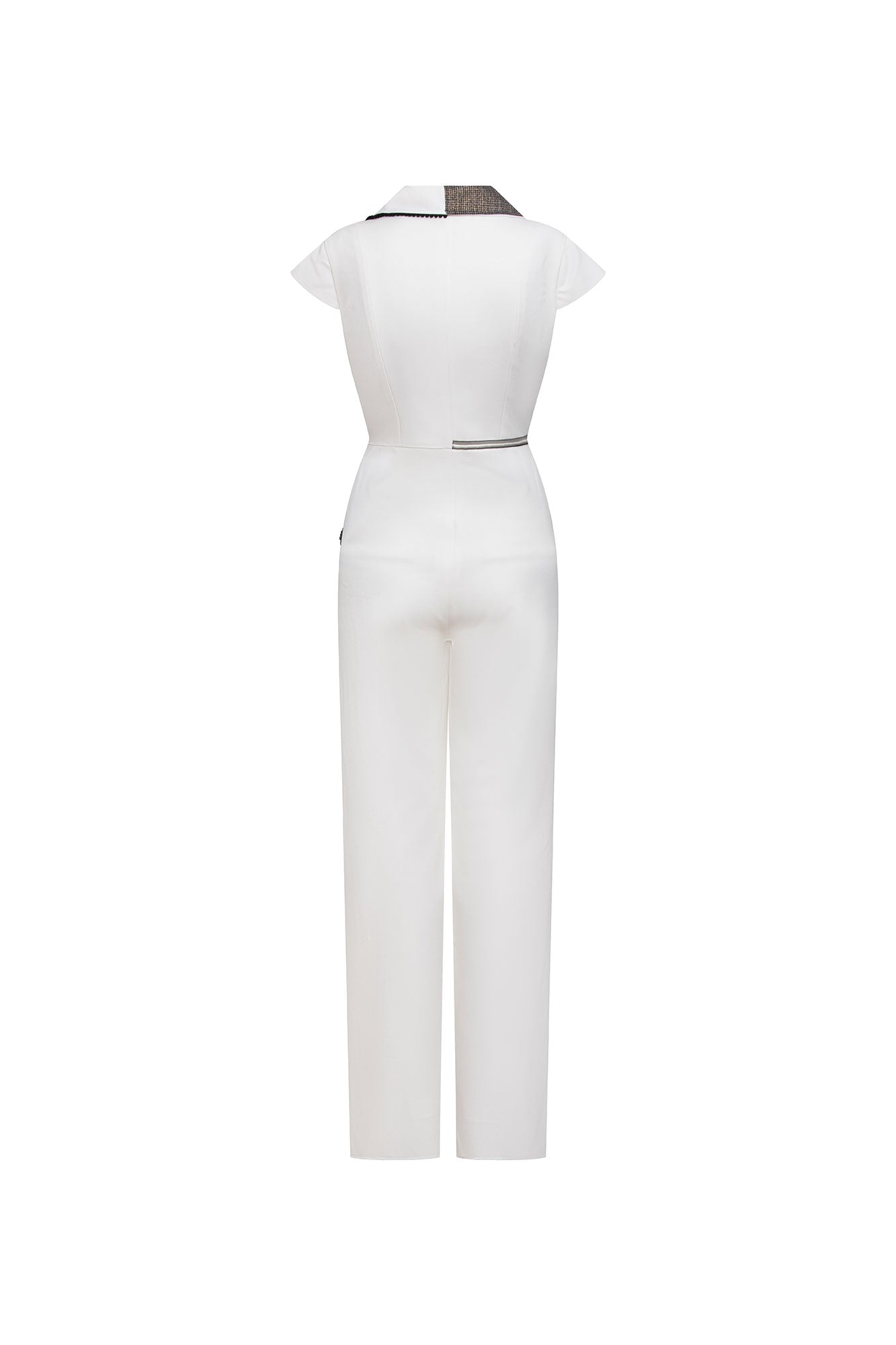 ENTERIZO CREMALLERA RANDA NÁCAR