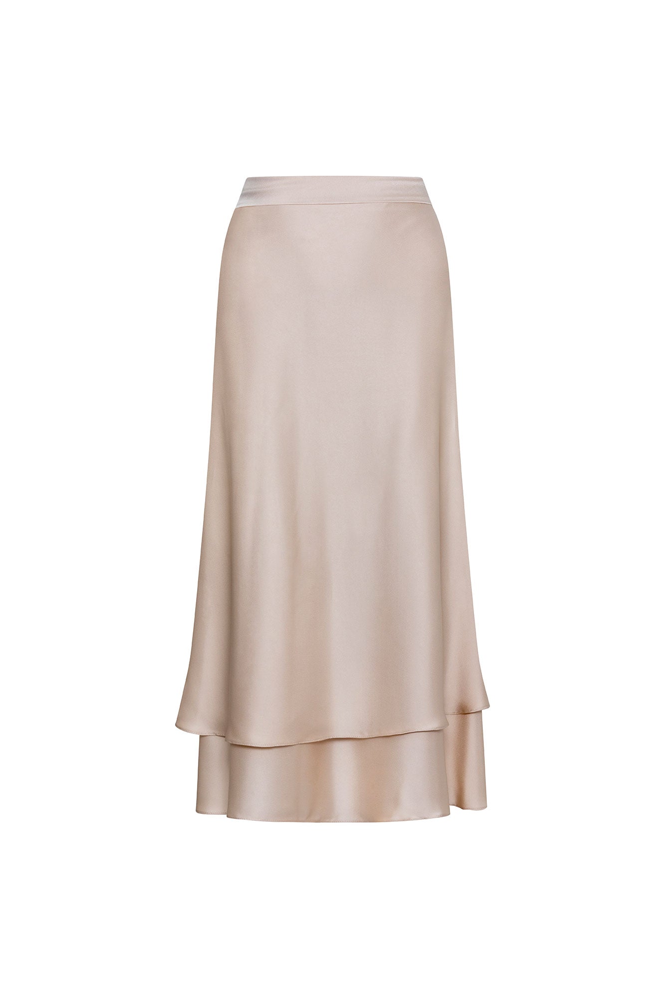 Falda Capas Amarrar Beige