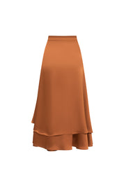 Falda Capas Amarrar Caramelo