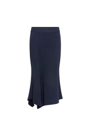 Falda Línea Asimétrica Navy – vista frontal