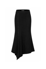 Falda Linea Organza Negro