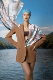 Blazer Largo PP Caramelo