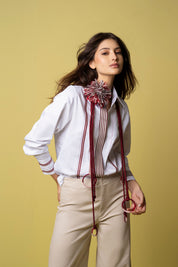 Cordón Aros Pequeños Rojo