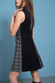 CHALECO RECTO TOMBOY NEGRO