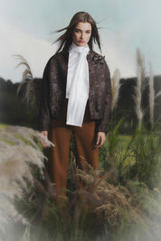 CHAQUETA BOMBER BROCHES CAFE