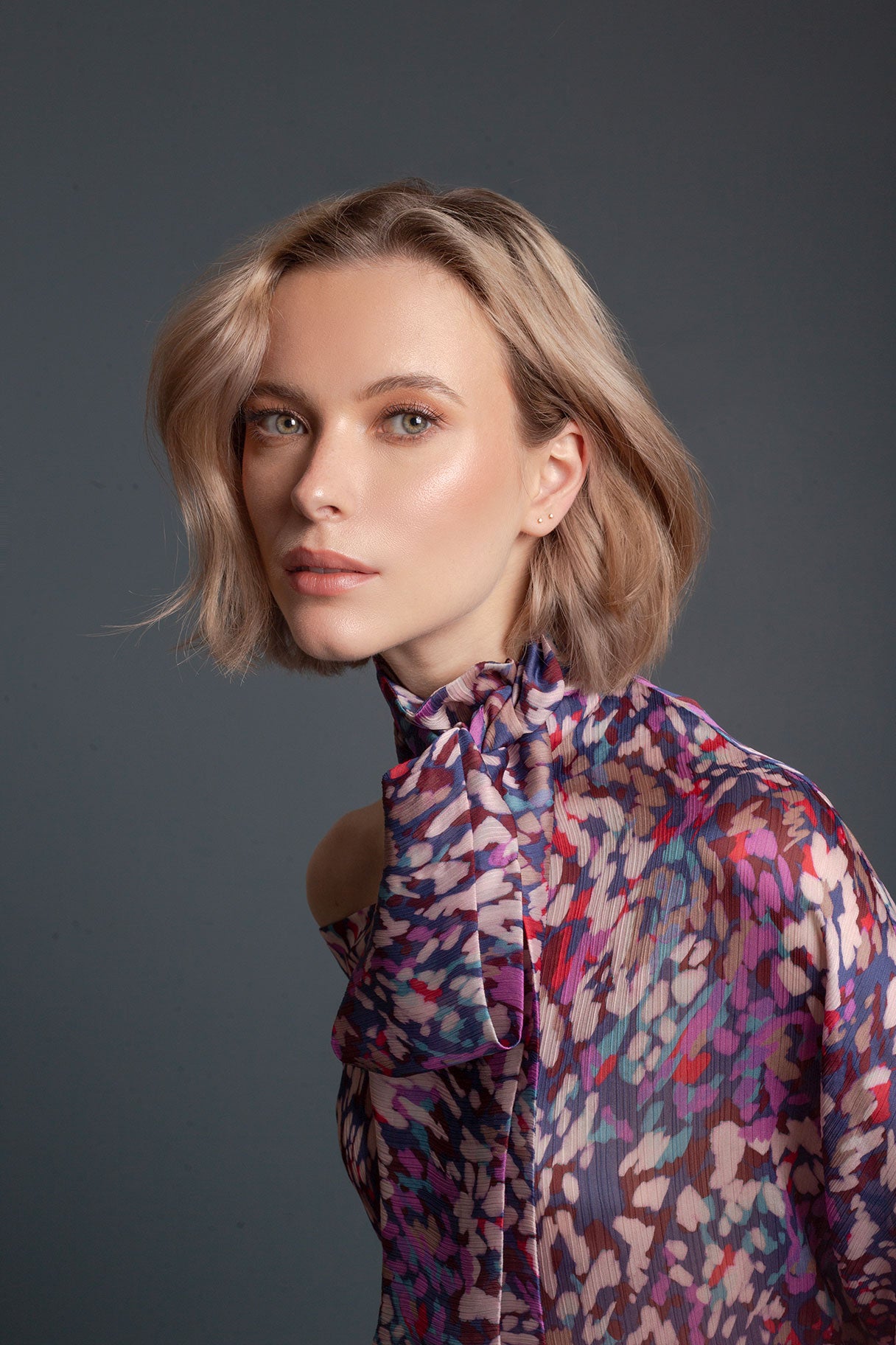 BLUSA OJAL RANGLAN EST TIGRE AZUL