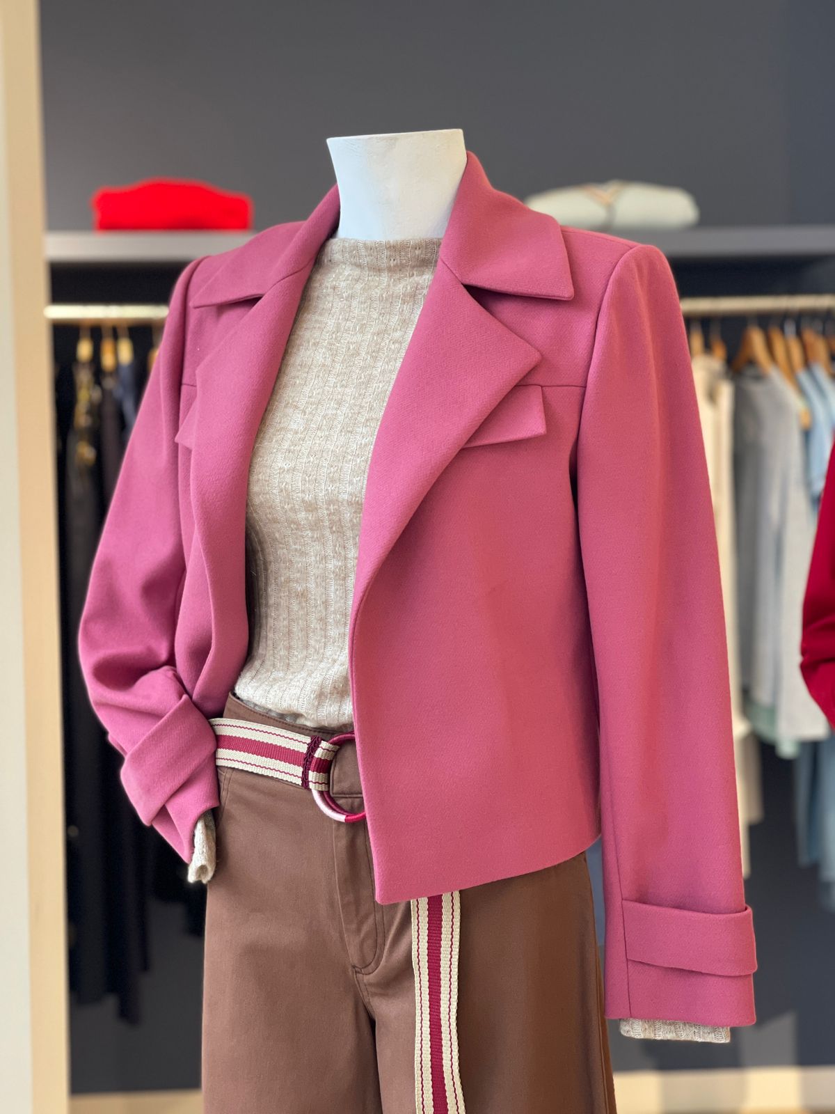 Chaqueta Tapas Perrito Rosa
