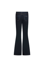 JEAN CAMPANA FLOR GRÁFICA NEGRO