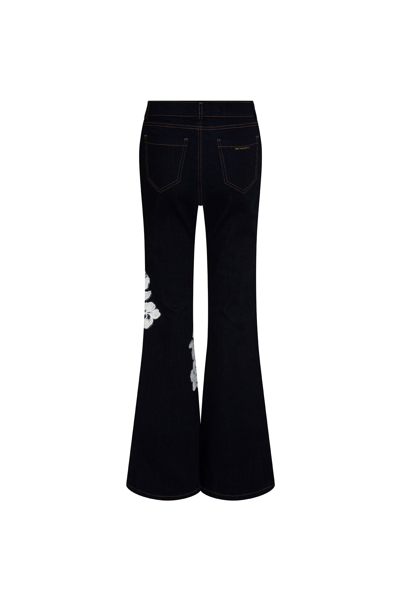 Jean Campana Flor Hilo Navy - vista trasera
