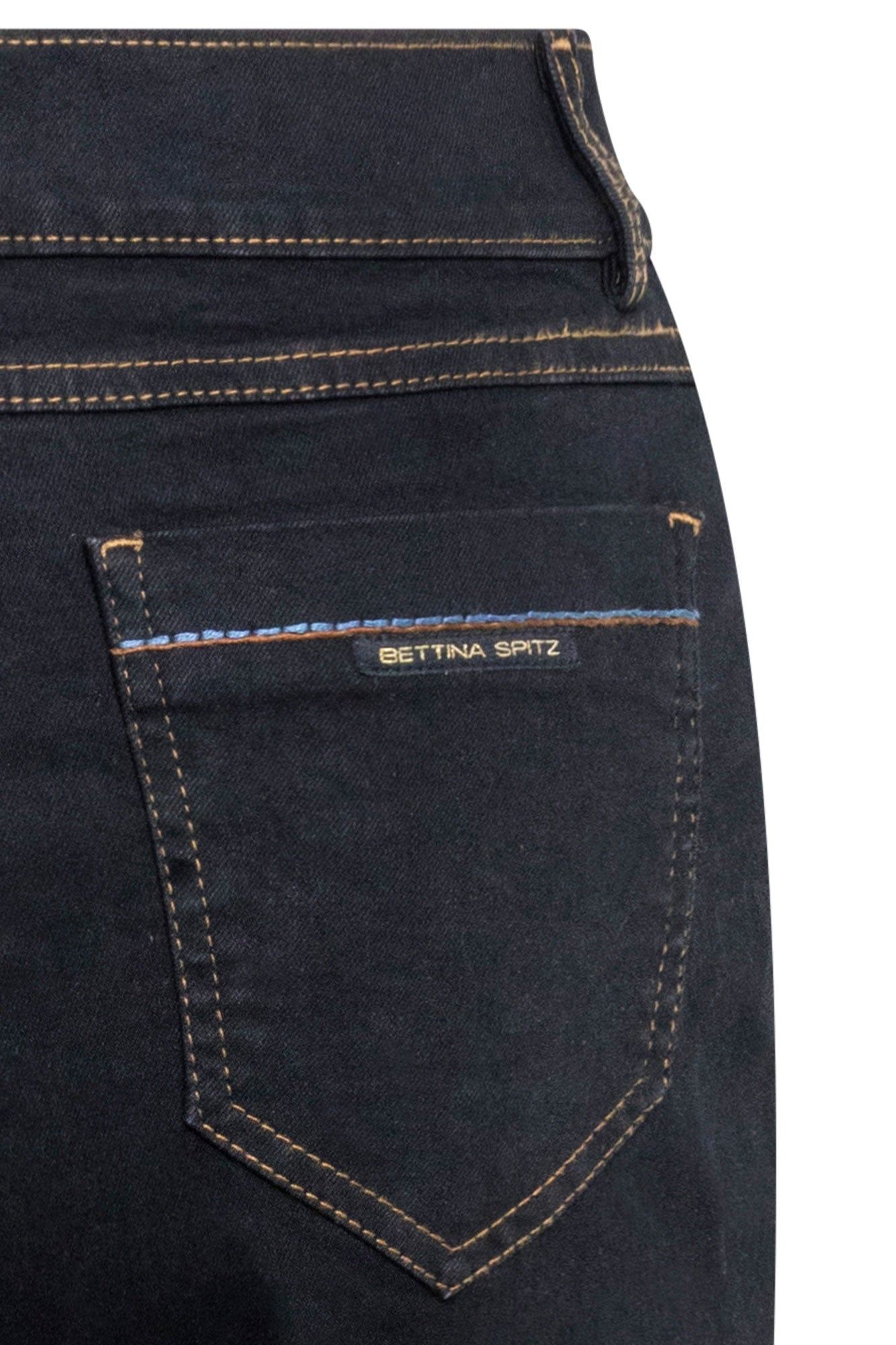 Jean Recto Bas Binóculos Negro