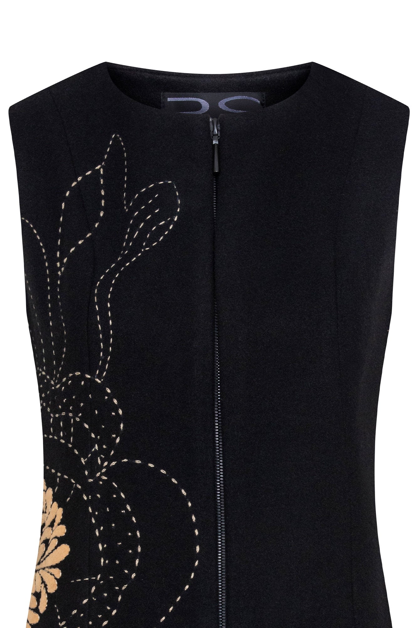 Jumper Flor Maxi Negro