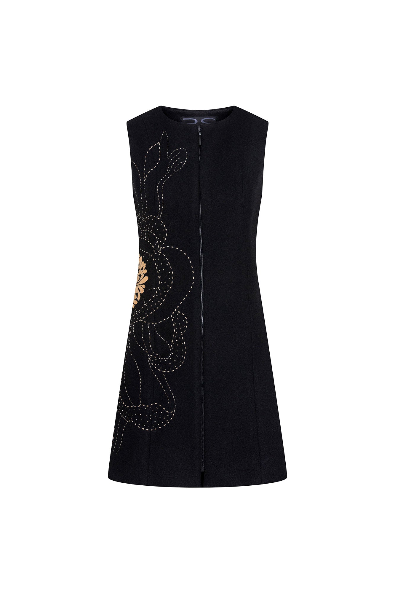 Jumper Flor Maxi Negro