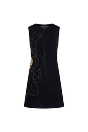Jumper Flor Maxi Negro