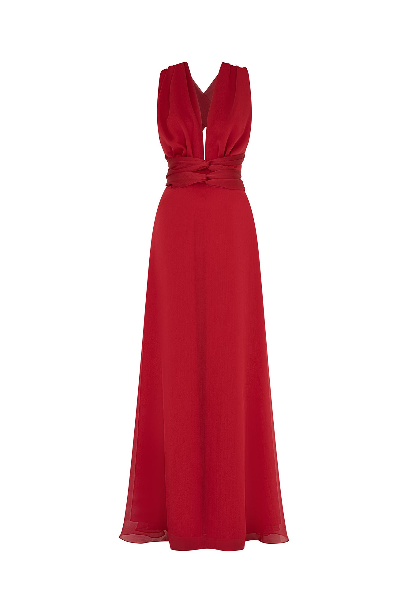 MAXI VESTIDO AMARRES  ROJO