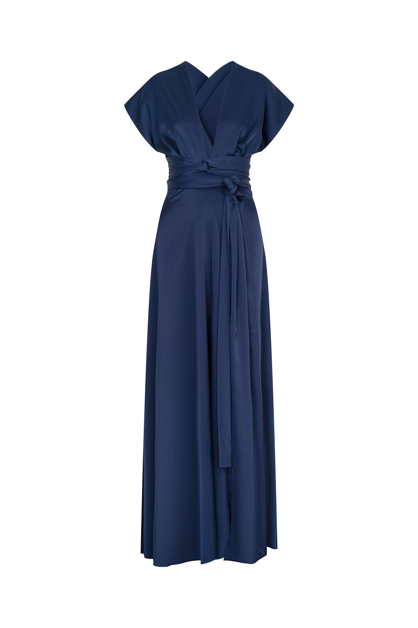 MAXI VESTIDO AMARRES NAVY