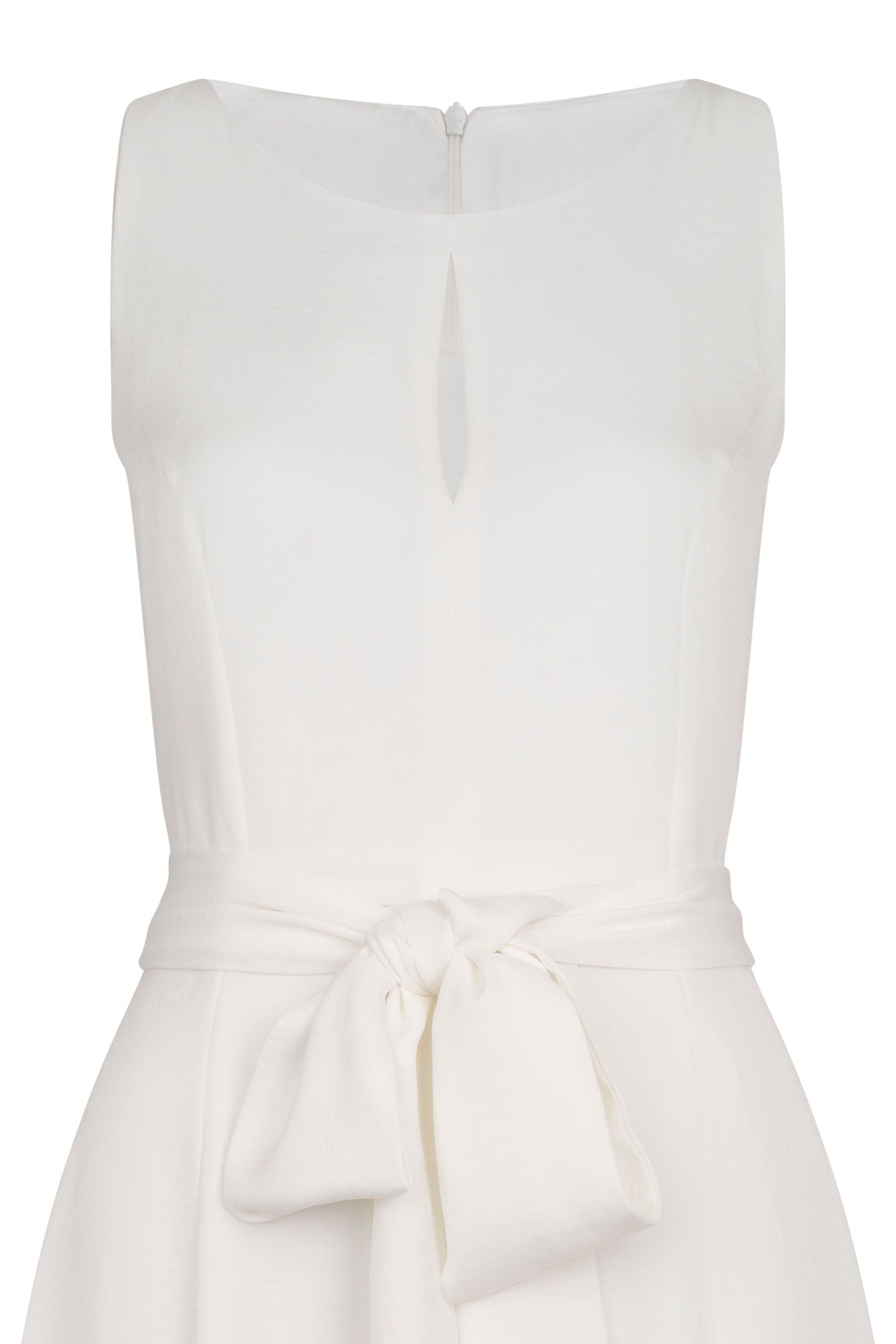 MIDI VESTIDO CINTA CINTURA TIRA NÁCAR