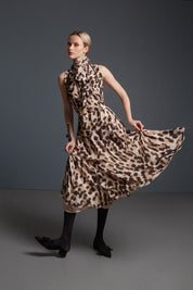 MIDI VESTIDO CINTA TIRA EST FELINO DUNA