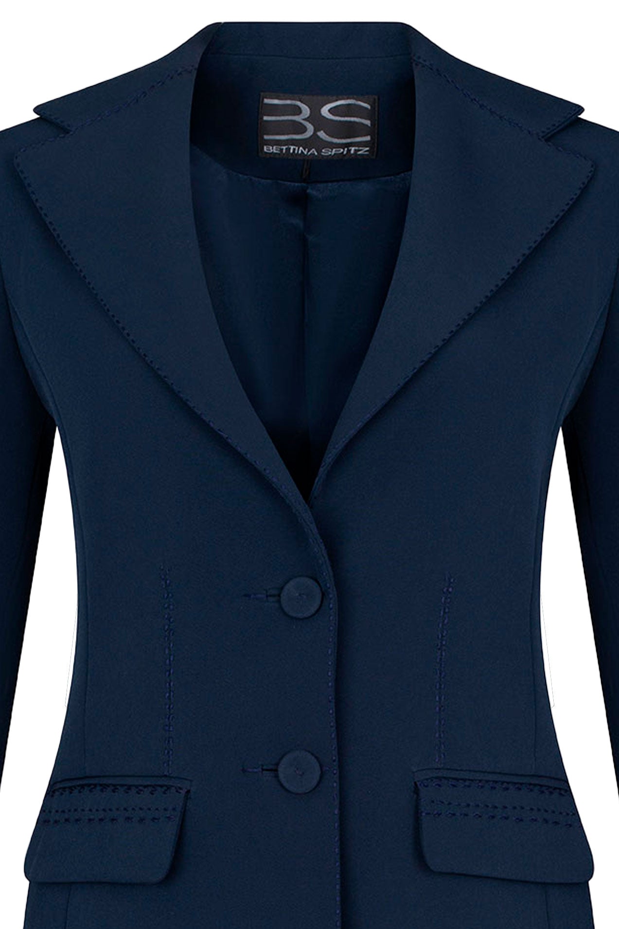 BLAZER CAMILA PESPUNTE AZUL OSCURO