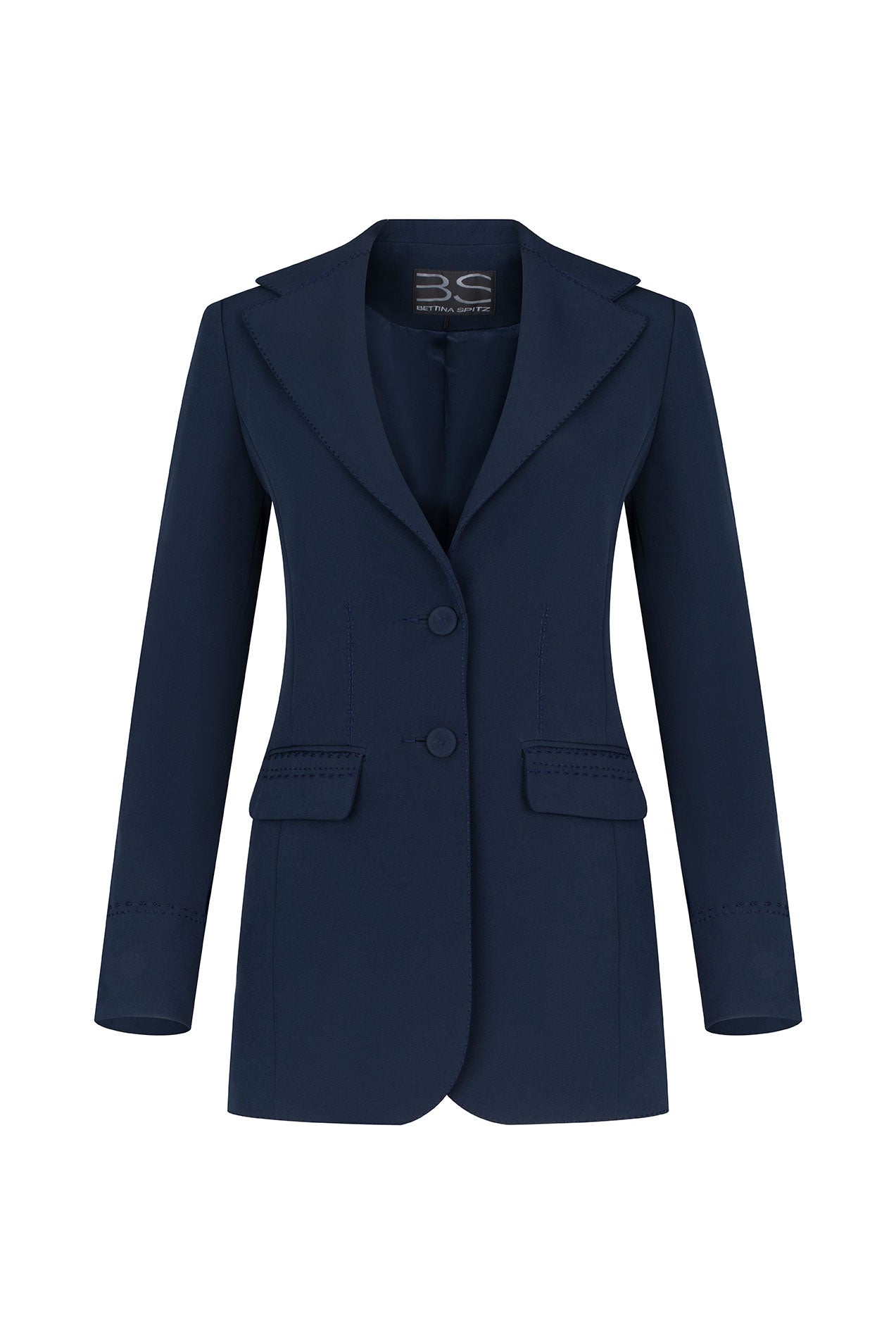 BLAZER CAMILA PESPUNTE AZUL OSCURO