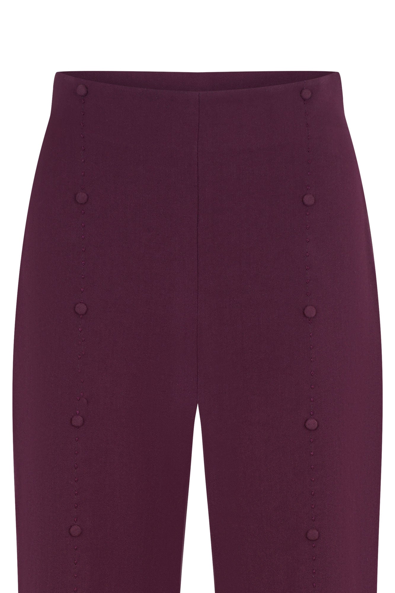 PANTALON ALTO BOTÓN PESPUNTE TIRA VINO